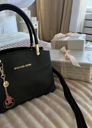 Женская сумка из эко-кожи michael kors молодежная, брендовая сумка через плечо4 фото