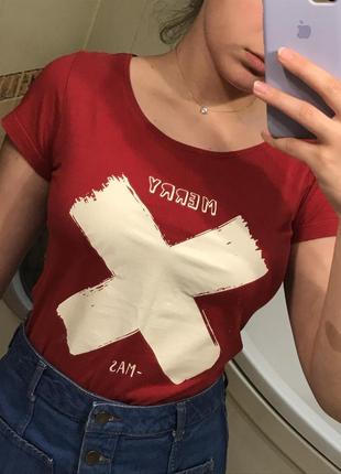 Красная футболка (merry x -  mas)