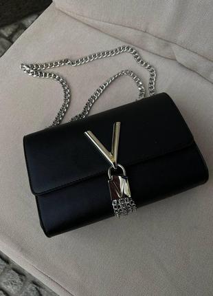 Жіноча сумка з еко-шкіри valentino молодіжна, брендова сумка-клатч маленька через плече7 фото