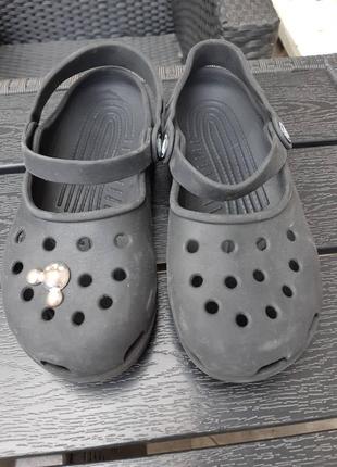 Фирменные crocs клоги с джибитсом микки р-рm2w4 (34, 21см)оригинал.распродажа!!!2 фото