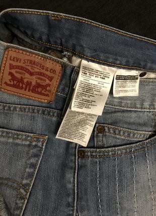 Шорты джинсовые с высокой талией  levi’s (оригинал)6 фото