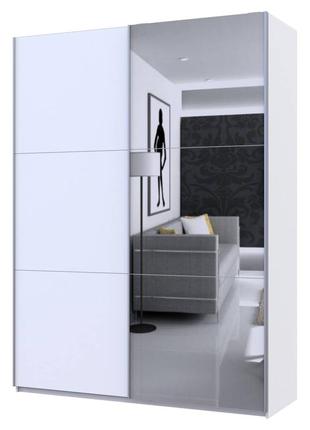 Шафа купе doros g-caiser белый 1 дсп / 1 зеркало 180х60х240 (42005028)