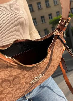 Женская сумка из эко-кожи coach коач молодежная, брендовая сумка-клатч маленькая через плечо5 фото