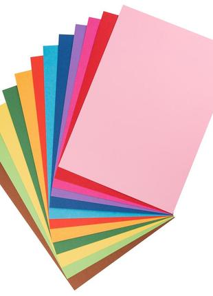 Набор №58 цветного картона тонированного в массе а4, 12 листов