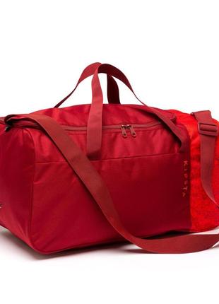 Спортивна сумка для командних видів спорту kipsta essential 35л 49 x 26 x 25 см червоний2 фото