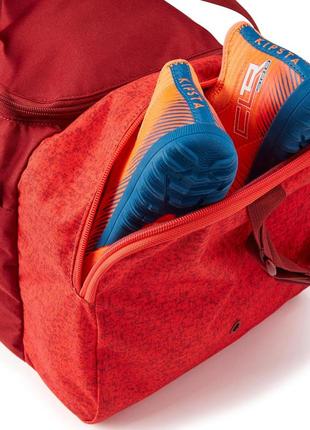 Спортивна сумка для командних видів спорту kipsta essential 35л 49 x 26 x 25 см червоний4 фото
