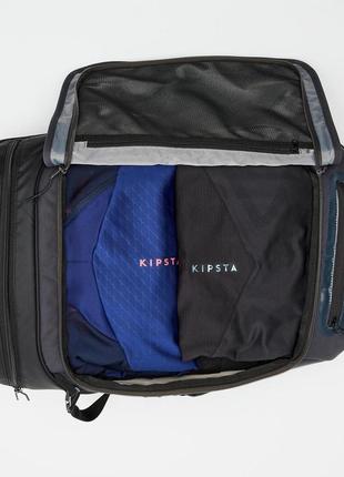Спортивный чемодан сумка рюкзак на колесах kipsta urban 30л 53 x 34 x 21см черный5 фото