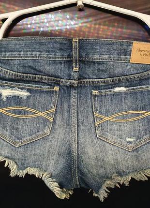 Крутые, стильные джинсовые женские шорты abercrombie & fitch3 фото
