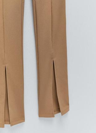 Трикотажные брендовые высокой посадки женские брюки9 фото