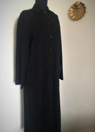 Довге чорне пальто кардиган laura ashley1 фото