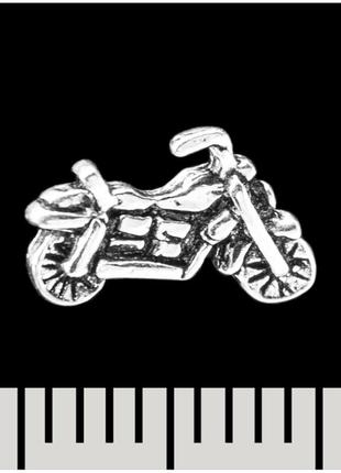 Сережка-гвоздик мотоцикл (срібло, 925 проба) (sn-053)