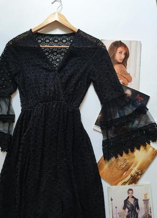 Нарядна чорна сукня3 фото
