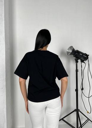 Базовая футболка оверсайз со спущенной линией плеча с принтом надписью i hate и рисунком панды7 фото