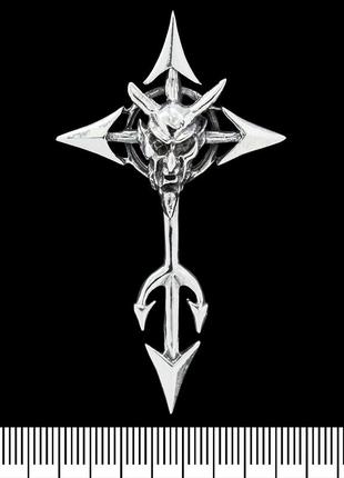 Кулон диявольський хрест (срібло, 925 проба) (sp-140)