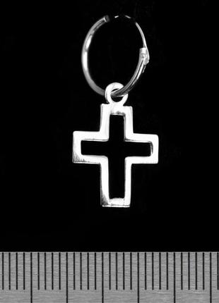 Сережка, кільце з хрестом 2 (eas-066)