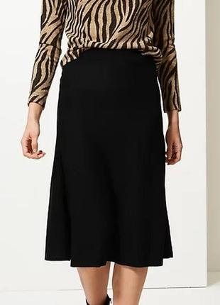 Трикотажная юбка миди marks&spencer.