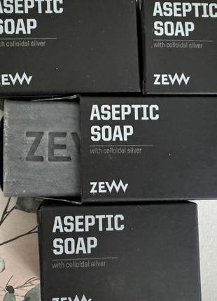 Мило з колоїдним сріблом zew for men soap with silver1 фото