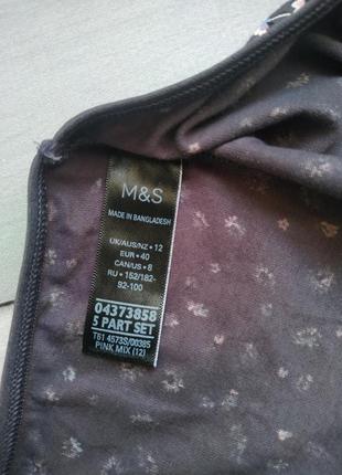 Жіночі труси m& s  розмір m квітковий принт2 фото