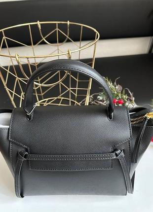 Женская сумка celine micro belt bag in grained calfskin7 фото