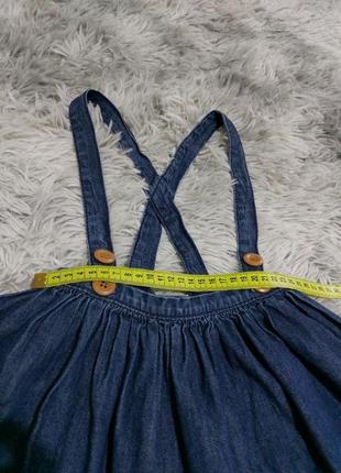 Джинсовая юбка,джинсовый сарафан4 фото