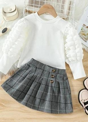 Дитячий костюм кофта спідниця