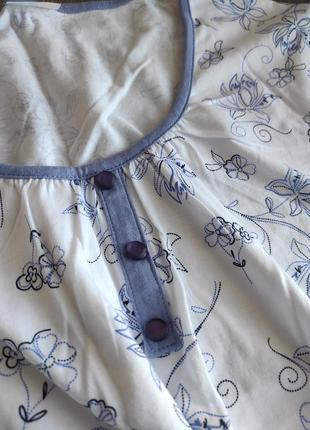 Хлопковая ночнушка сорочка damart5 фото