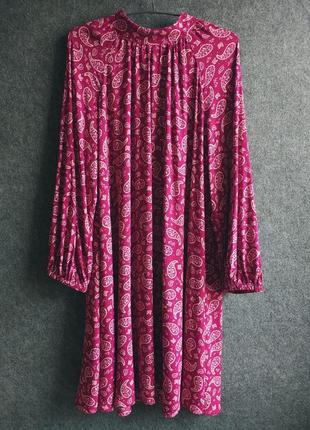 Свободное расклешенное платье  из вискозы 52-54 размера4 фото