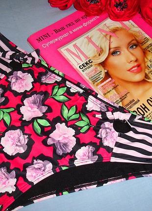 Низ от купальника раздельного трусики женские плавки размер 46 / 12 черный розовый  черный