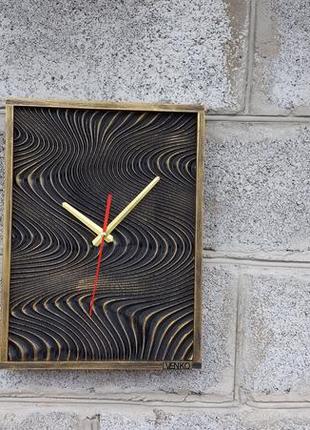 Дизайнерські дерев'яні годинники, настінні годинники, унікальні настінні годинники, дерев'яні годинник4 фото