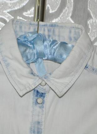 Фирменная джинсовая рубашка, безрукавка lindex3 фото