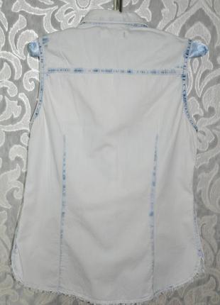 Фирменная джинсовая рубашка, безрукавка lindex2 фото