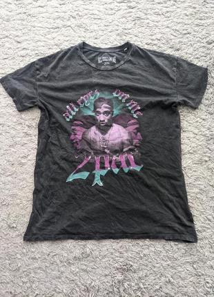 Футболка 2pac, size xs(підійде на s та не великий м), плечі 52 груди 52 довжина 70