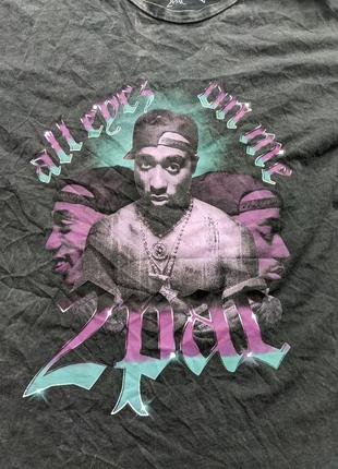 Футболка 2pac, size xs (подойдет на s и не большой м), плечи 52 грудь 52 длина 705 фото