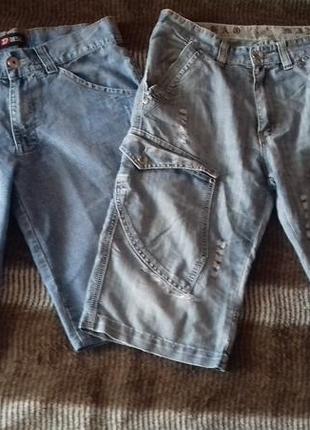 Комплект джинсових шортів/джинсові бриджі1 фото