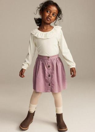 Стильный комплект тройка для девочки юбка блуза колготы h&amp;mine1 фото