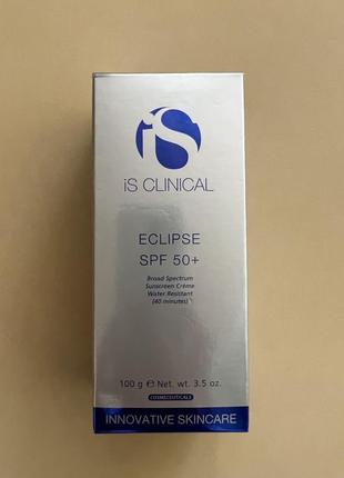 Мощный полупрозрачный солнцезащитный крем для лица is clinical eclipse spf 50+ 100gr