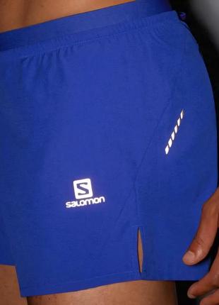 Шорти для бігу чоловічі salomon cross 3'' shorts2 фото