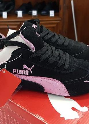 Женские кроссовки puma замшевые