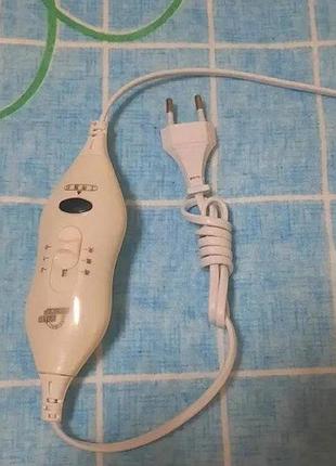 Електричне простирадло electric blanket 5734 150х120 см вишні на блакитному тлі gw