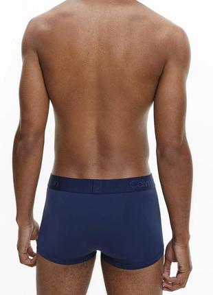 Мужские темно-синие боксеры calvin klein low rise trunk2 фото