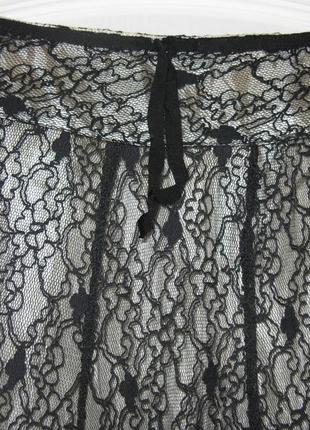 Черная кружевная ажурная юбка. размер s/m- xl2 фото