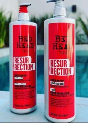 Шампунь або кондиціонер для слабкого й ламкого волосся tigi bed head resurrection super repair1 фото