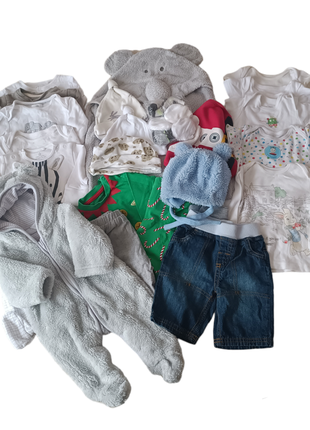 Великий пакет одягу малюк хлопчик від народження до 3 міс комплект фірмового одягу для хлопчика 4