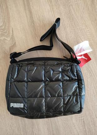 Оригінал puma metall shoulder bag black, сумка жіноча1 фото