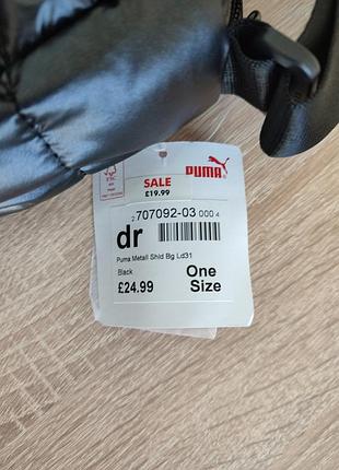 Оригінал puma metall shoulder bag black, сумка жіноча