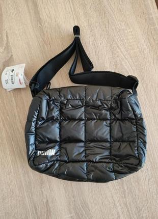 Оригінал puma metall shoulder bag black, сумка жіноча2 фото