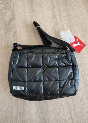 Оригінал puma metall shoulder bag black, сумка жіноча4 фото