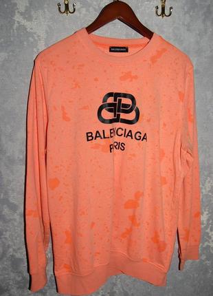 Свитшот толстовка  пуловер кофта balenciaga paris, по бирке - xxl