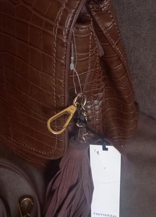 Элегантный вместительный  портфель nenette (италия)5 фото