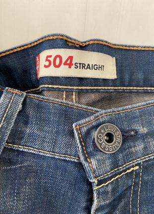 Стильные винтажные джинсы levi’s 504 straight3 фото